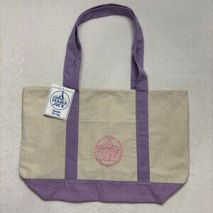 💗Trader Joe’s Large Lavender Reusable Canvas Tote Bag NWT